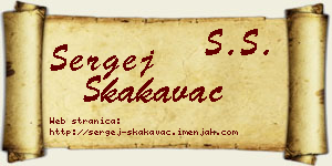 Sergej Skakavac vizit kartica